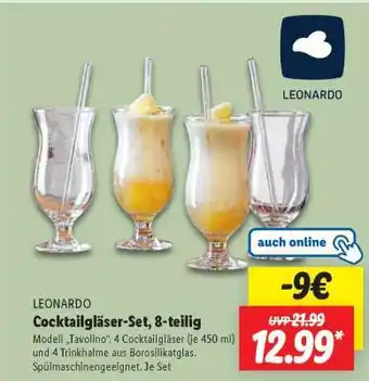 Lidl Cocktailgläser-Set, 8-teilig Angebot