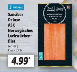 Lidl Sansibar Deluxe ASC Norwegisches Lachsrückenfilet Angebot