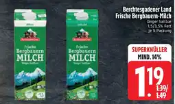 Edeka Berchtesgadener Land Frische Bergbauern-Milch Angebot