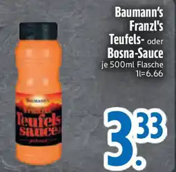 Edeka Baumann's Franzl's Teufels- oder Bosna-Sauce Angebot