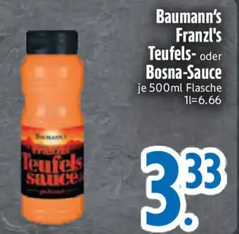 Edeka Baumann's Franzl's Teufels- oder Bosna-Sauce Angebot