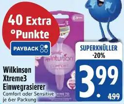 Edeka Wilkinson Xtreme3 Einwegrasierer Angebot