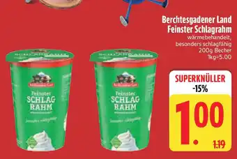 Edeka Berchtesgadener Land Feinster Schlagrahm Angebot