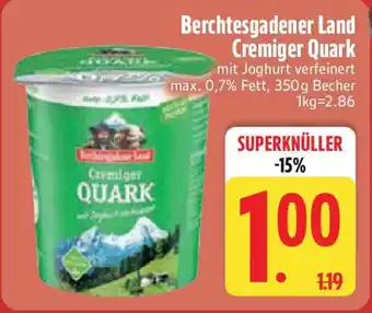 Edeka Berchtesgadener Land Cremiger Quark Angebot