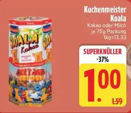 Edeka Kuchenmeister Koala Kakao oder Milch Angebot