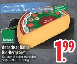 Edeka Bioland Andechser Natur Bio-Bergkäse Angebot