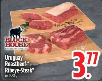 Edeka BLOCK HOUSE Uruguay Roastbeef- oder Ribeye-Steak Angebot