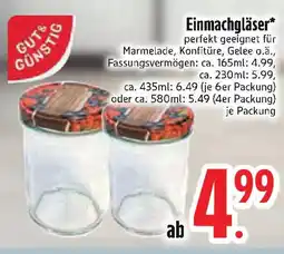 Edeka GUT& GÜNSTIG Einmachgläser Angebot