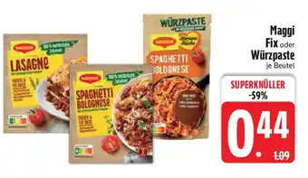 Edeka Maggi Fix oder Würzpaste Angebot