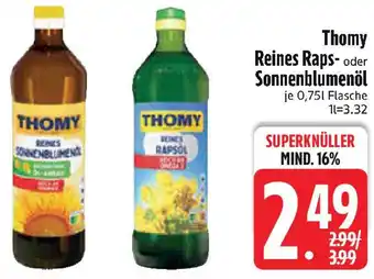 Edeka Thomy Reines Raps- oder Sonnenblumenöl Angebot