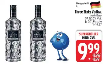 Edeka Three Sixty Vodka Angebot