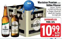 Edeka Warsteiner Premium oder Veltins Pilsener Angebot
