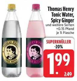 Edeka Thomas Henry Tonic Water, Spicy Ginger Angebot