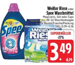 Edeka Weißer Riese oder Spee Waschmittel Angebot