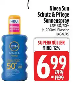 Edeka Nivea Sun Schutz & Pflege Sonnenspray Angebot