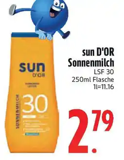 Edeka sun D'OR Sonnenmilch LSF 30 Angebot