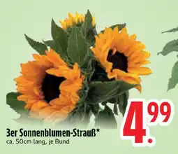 Edeka 3er Sonnenblumen-Strauß Angebot