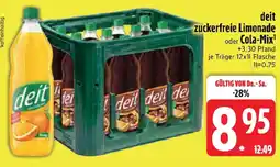 Edeka deit zuckerfreie Limonade oder Cola-Mix Angebot