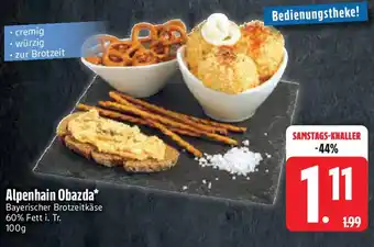 Edeka Alpenhain Obazda Angebot