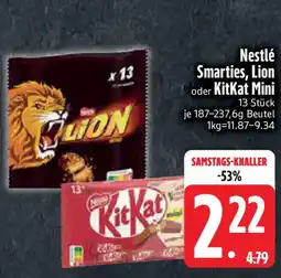 Edeka Nestlé Smarties, Lion oder KitKat Mini Angebot