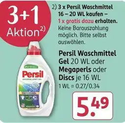Rossmann Persil Waschmittel Gel 20 WL oder Megaperls oder Discs Angebot