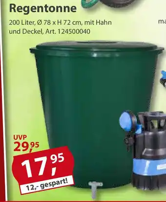 Sonderpreis Baumarkt Regentonne Angebot