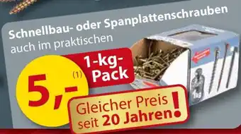 Sonderpreis Baumarkt Schnellbau- oder Spanplattenschrauben Angebot
