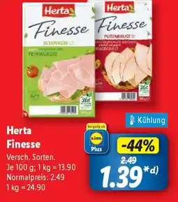 Lidl Herta Finesse Angebot