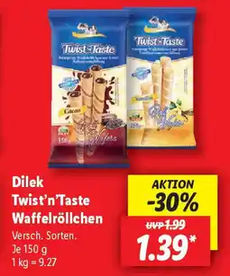 Lidl Dilek Twist'n'Taste Waffelröllchen Angebot