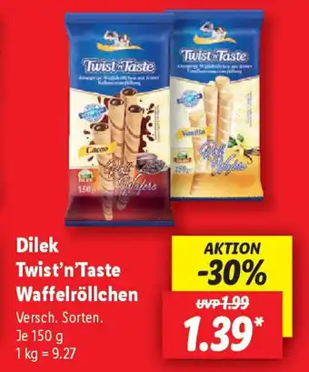 Lidl Dilek Twist'n'Taste Waffelröllchen Angebot