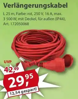 Sonderpreis Baumarkt Verlängerungskabel Angebot