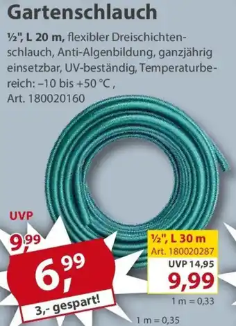Sonderpreis Baumarkt Gartenschlauch Angebot