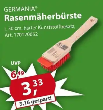 Sonderpreis Baumarkt GERMANIA Rasenmäherbürste Angebot