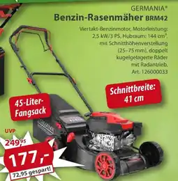Sonderpreis Baumarkt GERMANIA Benzin-Rasenmäher BRM42 Angebot