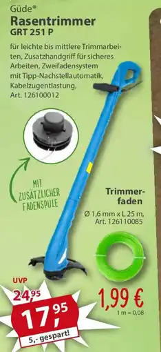 Sonderpreis Baumarkt Güde Rasentrimmer GRT 251 P Angebot
