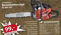 Sonderpreis Baumarkt GERMANIA Benzinkettensäge KS 400-53V Angebot