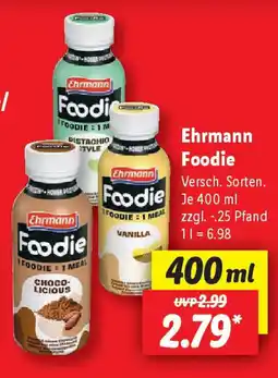 Lidl Ehrmann Foodie Angebot