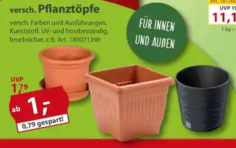 Sonderpreis Baumarkt versch. Pflanztöpfe Angebot