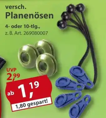 Sonderpreis Baumarkt versch. Planenösen Angebot