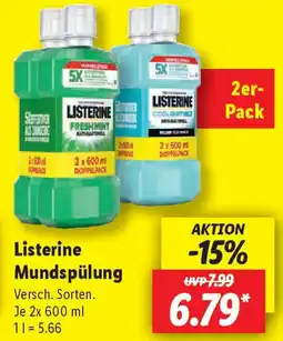 Lidl Listerine Mundspülung Angebot