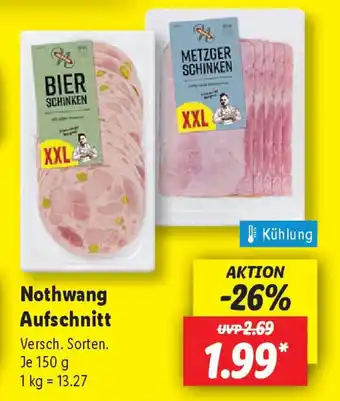 Lidl Nothwang Aufschnitt Angebot