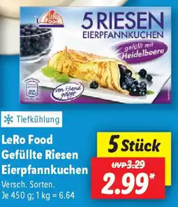 Lidl LeRo Food Gefüllte Riesen Eierpfannkuchen Angebot