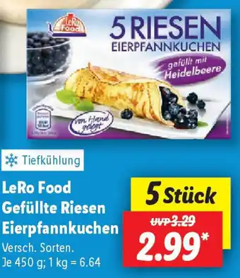 Lidl LeRo Food Gefüllte Riesen Eierpfannkuchen Angebot