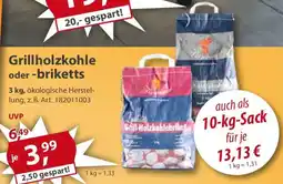 Sonderpreis Baumarkt Grillholzkohle oder -briketts Angebot