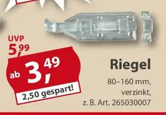 Sonderpreis Baumarkt Riegel Angebot