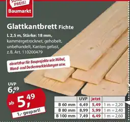 Sonderpreis Baumarkt Glattkantbrett Fichte Angebot
