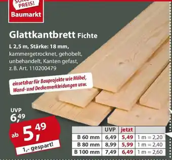 Sonderpreis Baumarkt Glattkantbrett Fichte Angebot