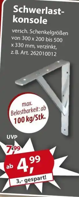 Sonderpreis Baumarkt Schwerlastkonsole Angebot