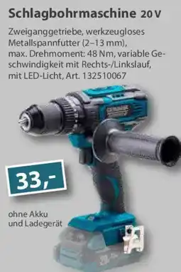 Sonderpreis Baumarkt GERMANIA Plattform 2.0 Schlagbohrmaschine 20v Angebot