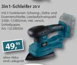 Sonderpreis Baumarkt GERMANIA 3in1-Schleifer 20 V Angebot